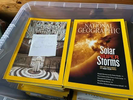 Photo of free Pile of National Geographic magazines (Stafford ST18) #1