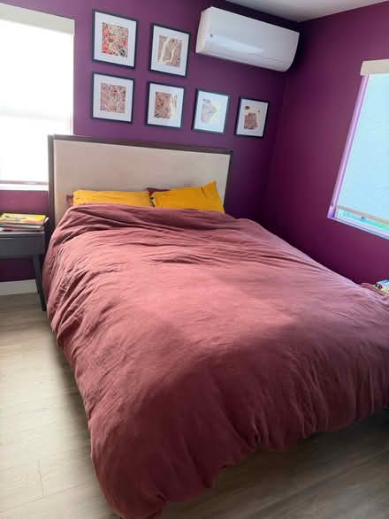 Photo of free Queens bed w/ headboar & Mattress (94803) #1