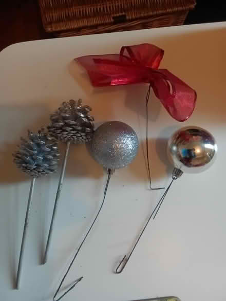 Photo of free Baubles and printed cones (N17 turnpike lane) #1