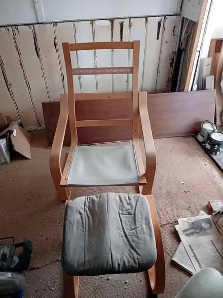 Photo of free Poang chair and stool (Selsey) #1