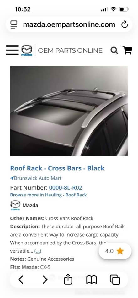 Photo of free Mazda CX-5 cross bars (Wallingford) #2