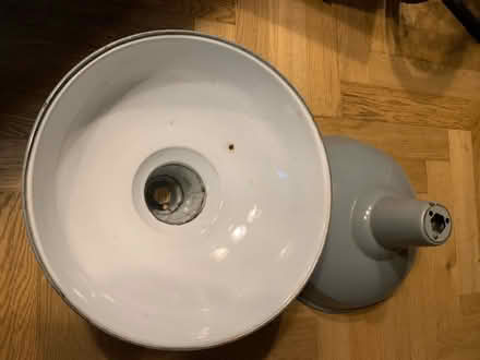 Photo of free 2 industrial lampshades (East Finchley N2) #1