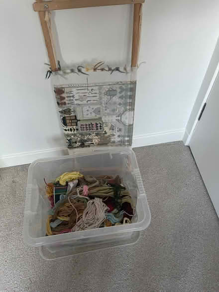 Photo of free Tapestry wool: 2 tapestries to be finished: one frame (Elgin IV30) #1