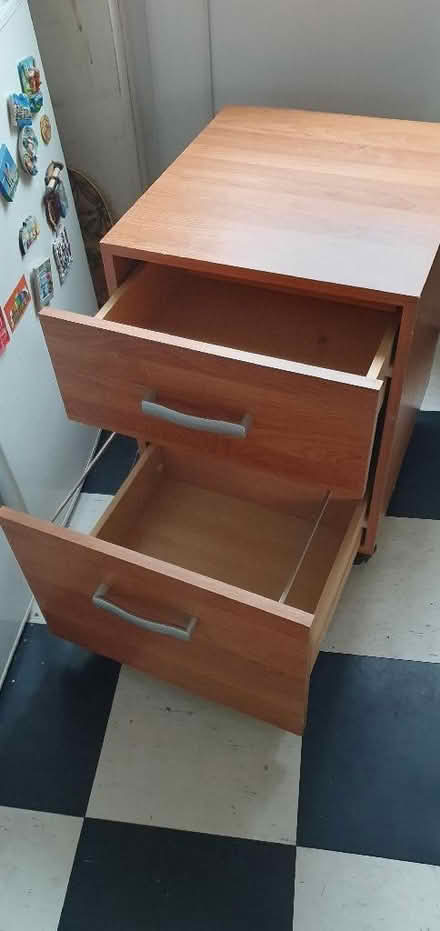 Photo of free Low wooden filing cabinet (Hartington Road BN2) #3