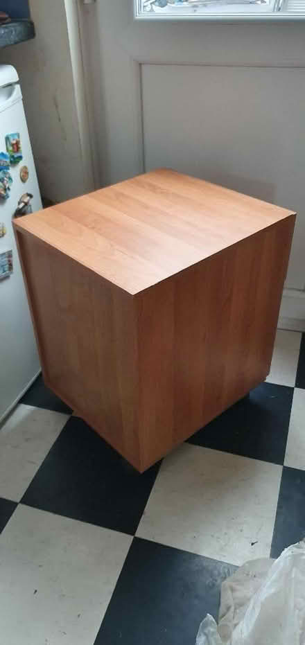 Photo of free Low wooden filing cabinet (Hartington Road BN2) #2