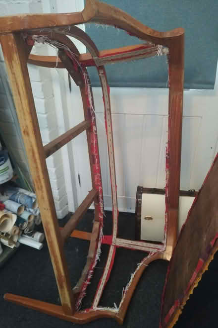 Photo of free Wooden frame sofa (Rakegate Estate WV10) #4