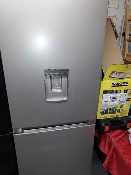 Photo of free Grey 50/50 fridge freezer (Brookside TF3) #1