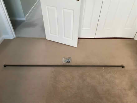 Photo of free Iron curtain pole with round ends. (CT10) #2