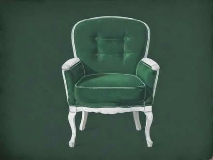 Photo of Small Vintage chair for reupholster (The Camp AL4) #1