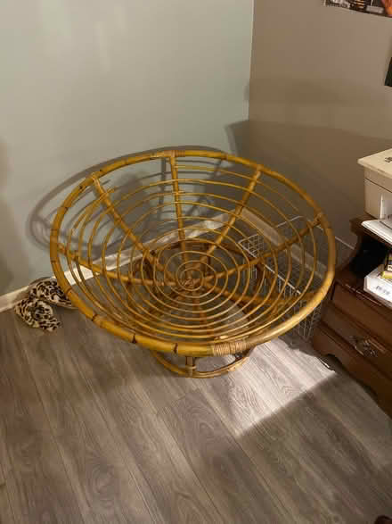 Photo of free Wooden Circle Chair No Cushion (lisle, il) #1