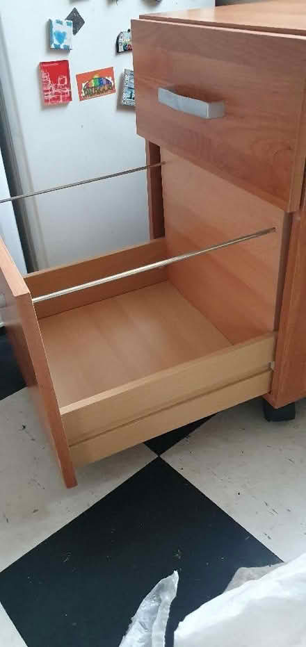 Photo of free Low wooden filing cabinet (Hartington Road BN2) #4