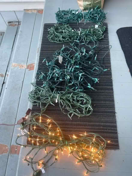 Photo of free 6 working Xmas light strings (Palo Alto downtown north.) #1