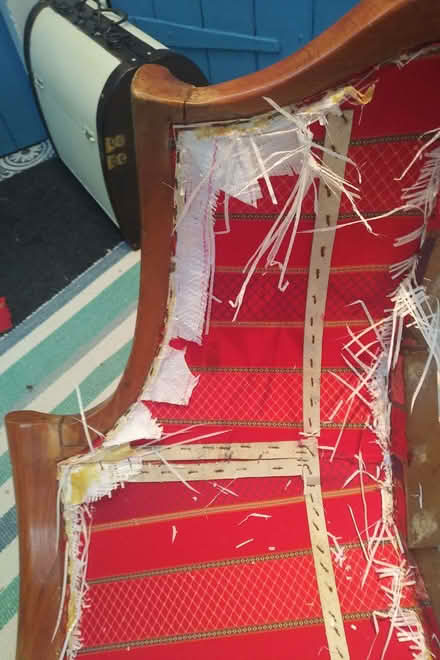 Photo of free Wooden frame sofa (Rakegate Estate WV10) #2