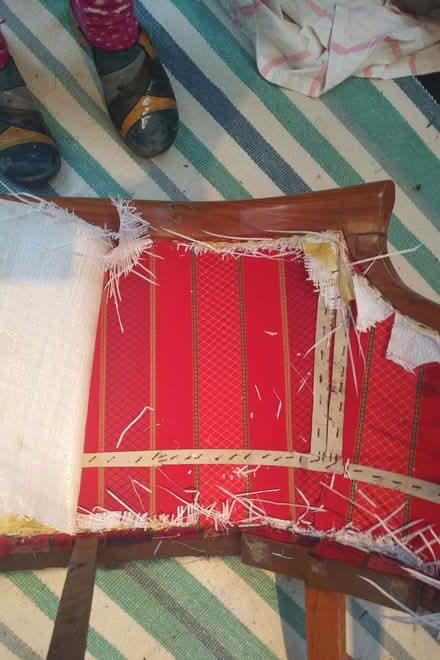 Photo of free Wooden frame sofa (Rakegate Estate WV10) #3