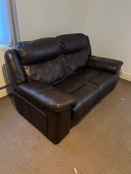 Photo of free Chocolate 2 Seater Recliner Sofa (Belper DE56) #1