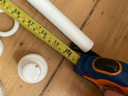 Photo of free 155cm white curtain pole etc (Seven sisters near overground) #2