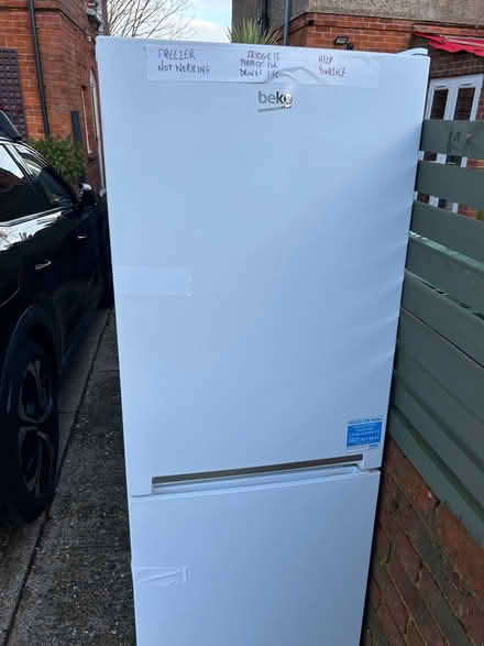 Photo of free Beko White Fridge Freezer (Freezer not working) (Eastbourne BN20) #1