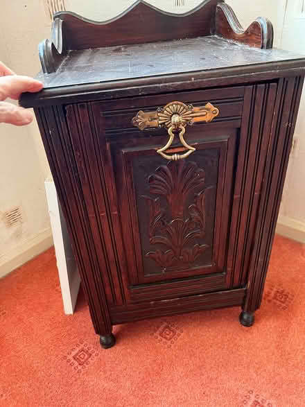 Photo of free Dark wood former coal box (OL7 Ashton) #2