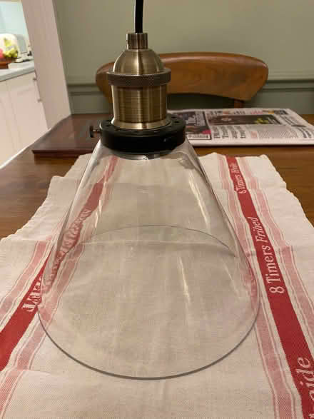 Photo of free Pendant light with glass shade (Mountier Court E11) #3