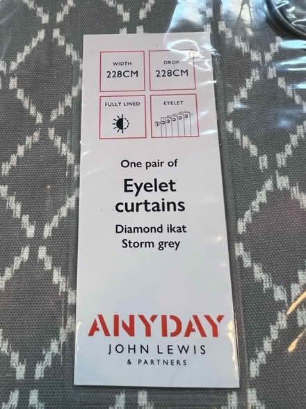 Photo of free John Lewis curtains (Lambs Green RH12) #3