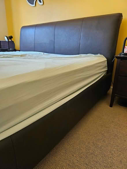 Photo of free King size bed in leather (15 Cornwall St, Swanbourne) #1