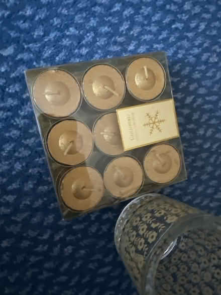 Photo of free Glass candle holder (Ashford TW15) #3