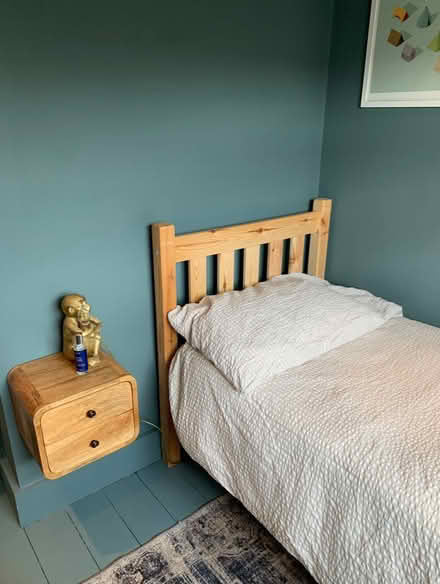 Photo of free Small single wooden bed frame. (Mortlake SW13) #2