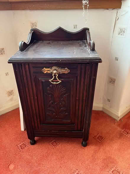 Photo of free Dark wood former coal box (OL7 Ashton) #1
