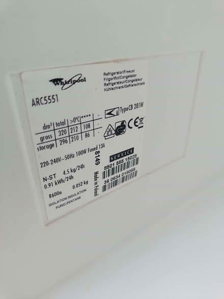 Photo of free Whirlpool ARC5551 Fridge freezer (Abingdon-on-Thames OX14) #4