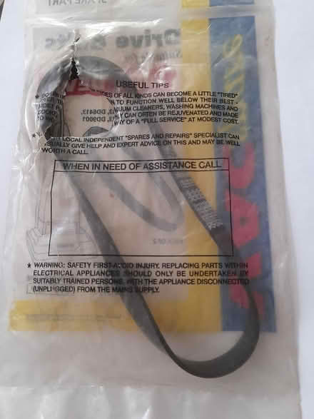 Photo of free Drive Belt suitable for Dirt Devil (Newtown, Exeter) #2