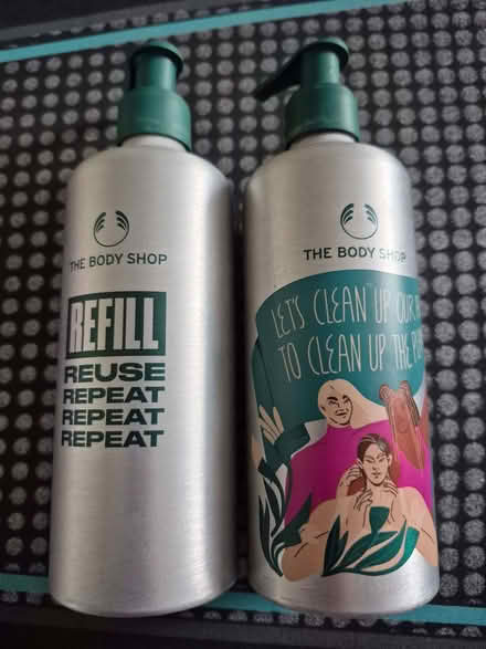 Photo of free 2 refillable 300ml pump bottles (Station Area RG21) #2