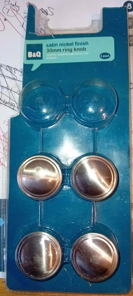 Photo of free Satin Nickel 30mm ring knob (Cradley WR13) #1