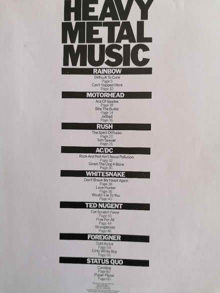 Photo of free Heavy metal guitar book. (Langney BN23) #2