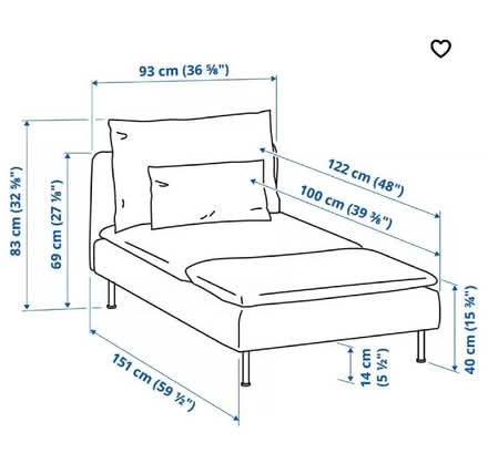 Photo of free Ikea Söderhamn Chaise Lounge (Highgate B5) #2