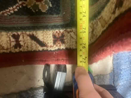 Photo of free Large reddish rug with grey boarder (Seven sisters near overground) #2