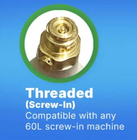 Photo of free 3 Empty CO2 Canisters (Threaded) (H St. Corridor) #2