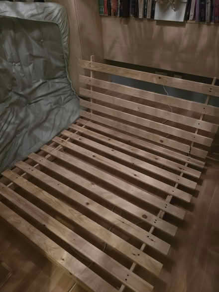 Photo of free Wooden futon with mattress (Norden OL12) #2