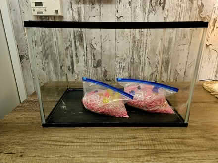 Photo of free Glass fish tank and stones, gravel (Wakefield WF2) #1