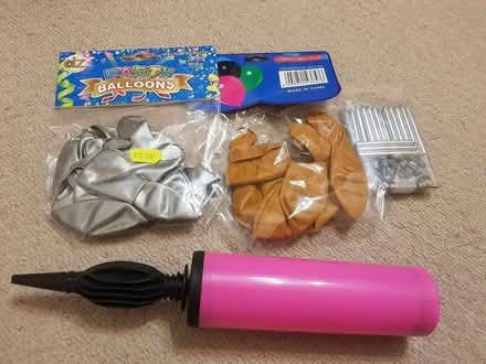Photo of free Balloon pump, balloons, candles (Harrow HA1) #1