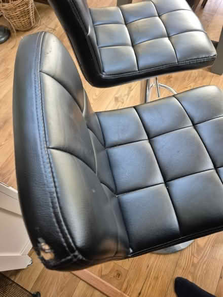 Photo of free Chrome and leather bar stools (Hethersett NR9) #2