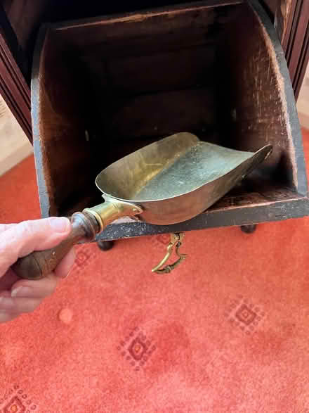 Photo of free Dark wood former coal box (OL7 Ashton) #4