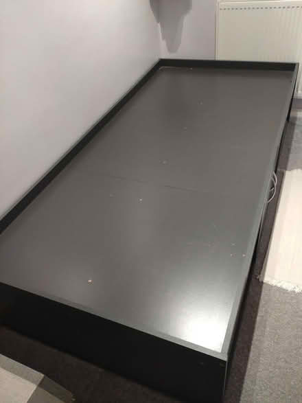 Photo of free Single bed frame with storage (Sileby LE12) #2