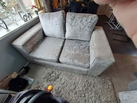 Photo of free Crushed velvet 3 and 2 sofa (Quinton B32) #1