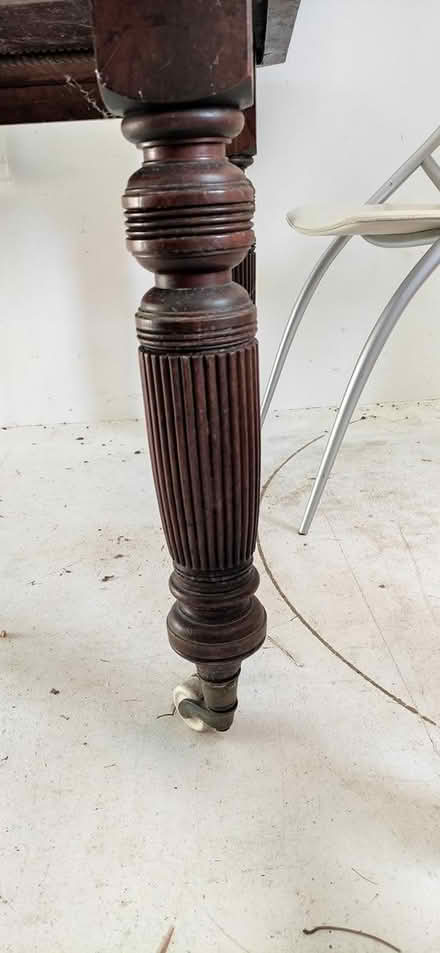 Photo of free Large wooden table on wheels (Patcham) #4