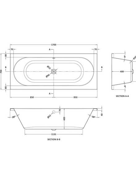 Photo of free Brand new White double ended bath 1700x700 slight damage (Wennington LA2) #2