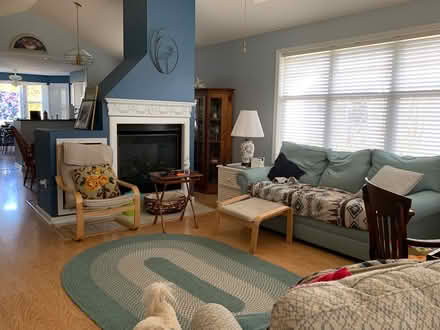 Photo of free Beautiful 3-seat blue sofa (Ocean View, DE) #2