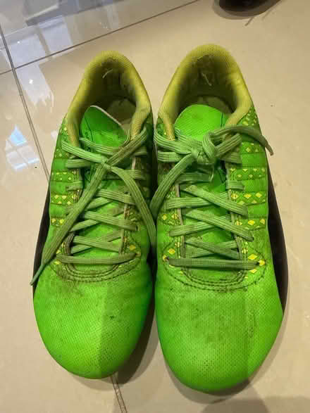Photo of free Puma green football boots size UK6 (KT22 Oxshott) #1