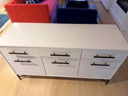 Photo of free Dining side table, with drawers and cupboards (white) (Kensington W8) #2