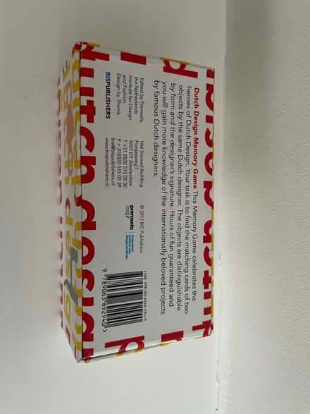 Photo of free “Dutch Design” Memory Card Game (West Brompton SW6) #2