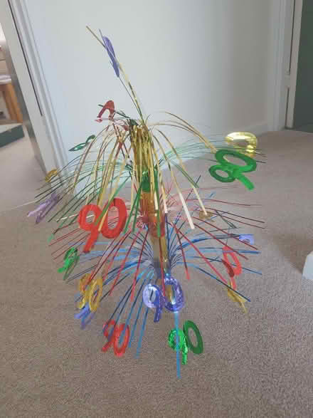 Photo of free 90th birthday decoration for cake or party table (Putnoe MK41) #1